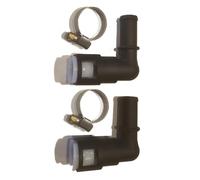 Lot de 2 raccords coudés à 90 degrés améliorés 800-416 plus résistants que les tuyaux de refroidissement OEM - Connecteurs coudés à 90 degrés avec colliers de serrage uniquement compatibles : tube de