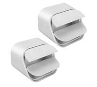 Lot de 2 raccords coudés en plastique pour gouttières de type A 3 x 4 et 2 x 3 gouttières supportant un débit d'eau constant en cas de forte pluie