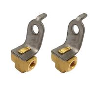 Lot de 2 raccords de ligne de frein à 3 voies, raccord de ligne de frein 3/16 avec support pour 3/8-24 filetages d'entretien des systèmes de frein
