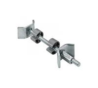 Lot de 2 raccords de plan de travail acier chromé, l.100 mm