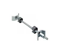 Lot de 2 raccords de plan de travail acier chromé, l.150 mm