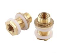 Lot de 2 raccords de réservoir en laiton pour robinets et systèmes d'irrigation agricole (1,27 cm)