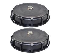 Lot de 2 raccords de réservoir IBC, couvercle supérieur de baril de tonne d'échappement de réservoir d'eau DN150, capuchon supérieur de remplacement de couverture d'air (cuivre)