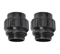 Lot de 2 raccords de sable de 3,8 cm à 5,1 cm pour joints coulissants de tuyau Hayward - Pièces d'équipement de piscine - En plastique noir