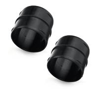 Lot de 2 raccords de tuyau, 60 mm, tuyau de ventilation, canal rond, adaptateur pour chauffage ou refroidissement, en plastique