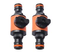 Lot de 2 raccords de tuyau d'arrosage avec prise d'eau 1/4"