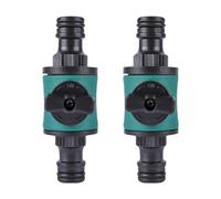 Lot de 2 raccords de tuyau d'arrosage avec prise d'eau 1/4"