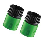 Lot de 2 raccords de tuyau d'arrosage - Mécanisme push-lock - Raccord à dégagement rapide - Adaptateur flexible à clipser pour tuyaux d'arrosage - Raccord en plastique résistant à la - Outil