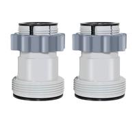 Lot de 2 raccords de tuyau de piscine 38 mm, raccord de tuyau de piscine 38 mm, adaptateur pour tuyau de piscine Bestway Coleman, rallonge de tuyau de piscine