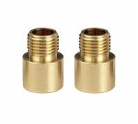 Lot de 2 raccords laiton mâle 10x1 et femelle 11mm - Tibelec