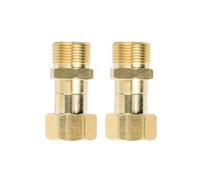 Lot de 2 raccords pivotants pour nettoyeur haute pression - Filetage M22 vers FM22 - Insidel - 15 mm - En laiton - Raccord essentiel pour pistolet à eau de nettoyage de voiture