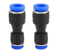 Lot de 2 raccords pneumatiques coudés, droits, type Y, type T, réduction de tube d'air pour connexion rapide de la tuyauterie à air, outils pneumatiques (réduction de raccord 6 mm à 4 mm)