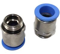 Lot de 2 raccords pneumatiques G 1/2" vers 6, 8, 10, 12, 14 ou 16 mm - Raccord pneumatique cylindrique (1/2" - 8 mm)