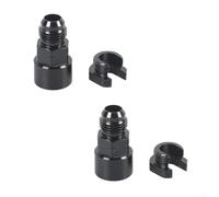 Lot de 2 raccords rapides de conduite de carburant en aluminium 6AN compatibles avec les exigences du système de carburant EFI 3/8 et 5/16 (A)