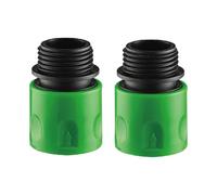 Lot de 2 raccords rapides de tuyau d'arrosage universels - Raccord rapide avec filetage intérieur et extérieur pour lave-auto, pistolets à eau, robinets et utilisation dans le jardin