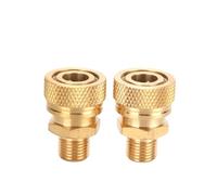 Lot de 2 raccords rapides en cuivre filetés NPT, adaptateur de remplissage d'air à déconnexion rapide, douilles de coupleur M10(NPTMQD)