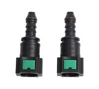 Lot de 2 raccords rapides en plastique pour carburant 5/16" SAE vers 5/16" douille de tuyau pour réparation de voiture camion système d'essence matériau robuste montage facile haut débit noir