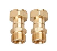 Lot de 2 raccords rotatifs M22 14 mm pour nettoyeur haute pression - Raccord rotatif pour nettoyeur haute pression