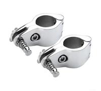 Lot de 2 raccords supérieurs de bateau Bimini en acier inoxydable 316 de qualité marine avec goupille de verrouillage 25 mm