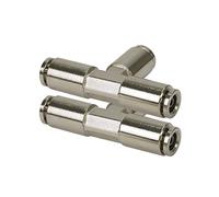 Lot de 2 raccords T-Union de 6,35 mm à 6,35 mm approuvés par les points