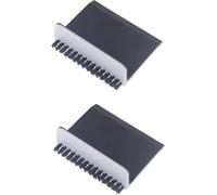 Lot de 2 raclettes noires pour évier de cuisine - Brosse de nettoyage pour comptoir - Brosse de nettoyage pour légumes - Accessoires de cuisine pour la maison