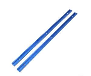 Lot de 2 rails à onglet pour table de toupie en alliage d'aluminium de 500 mm à double coupe pour intégration d'outils de menuiserie standard