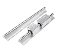 Lot de 2 rails de guidage linéaire SBR16 16 mm 150 mm-1000 mm entièrement pris en charge avec SBR16UU SBR16LUU SBR16LUU bloc de roulement linéaire pièces CNC (SBR16UU avec verrouillage, 900 mm)