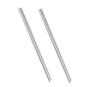 Lot de 2 rails en T de 400 mm pour fixation de table de toupie en alliage d'aluminium anodisé compatible avec boulons de 6,35 mm et 1,6 cm