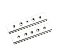 Lot de 2 rails en T en alliage d'aluminium 100-450 mm, pour scie circulaire de table, scie à onglet et table de fraisage, accessoires de banc de travail en bois pour bricolage (100 mm)