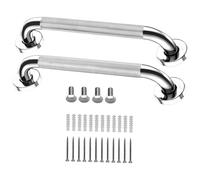 Lot de 2 rails funéraires antidérapants pratiques en acier inoxydable de 30,5 cm - Accessoire pratique pour salle de bain, douche et escalier - Rail de sécurité