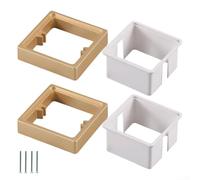 Lot de 2 rallonges de boîte de prise électrique avec joint auxiliaire conçues pour des solutions d'extension de boîte électrique sûres et efficaces (20 mm)