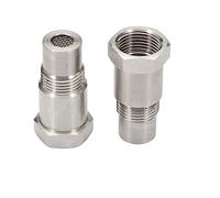 Lot de 2 rallonges de capteur détrompeur lambda M18 x 1,5 mm Konuooer avec filtre O2 capteur d'oxygène adaptateur de sonde lambda 45 mm pour système d'échappement de voiture accessoires M18 x 1,5 mm