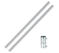 Lot de 2 rallonges de mât d'antenne de 0,9 m avec coupleur, diamètre extérieur 3,2 cm