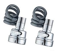 Lot de 2 rallonges de pulvérisateur extractibles pour évier avec mécanisme rétractable et triple mode de pulvérisation, douche à impulsion mixte pour une meilleure portée et précision dans le