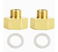 Lot de 2 rallonges de réduction 3/8" extérieur x 3/4" intérieur en laiton, 3/8" vers 3/4"