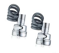 Lot de 2 rallonges de robinet avec trois réglages de pulvérisation, design rétractable pour atteindre toutes les zones d'évier, technologie d'économie d'eau pour une utilisation efficace dans les