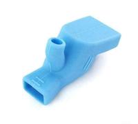 Lot de 2 rallonges de robinet de cuisine en silicone pour économie d'eau, adaptateur de robinet à double débit pour se laver les mains, légumes, gargarisme, rinçage des cheveux (bleu)