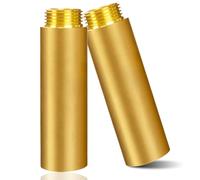 Lot de 2 rallonges de robinet en laiton - 1" x 100 mm - Rallonge filetée DN20 - 1" IG x AG - 100 mm - Raccord d'extension en laiton - Rallonge de raccordement pour eau potable et installation de