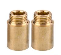 Lot de 2 rallonges de robinet en laiton avec ajustement sans couture pour systèmes de plomberie, conçus pour une connexion facile aux conduites d'alimentation en eau et aux luminaires