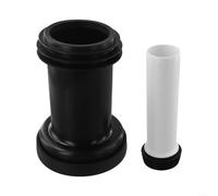 Lot de 2 rallonges de tuyau d'évacuation de toilettes en PVC épais pour tuyaux de secours et drainage lisse dans la plomberie résidentielle et commerciale