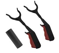 Lot de 2 ramasse-ordures avec 1 rouleau de sacs poubelle, outil de ramassage, pinces à ordures, dispositif de ramassage, outil de saisie, bâton de préhension auxiliaire pour personnes handicapées