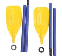 Lot de 2 rames de Bateau, 114 cm, Amovibles, Pliables, Portables, en Plastique léger, pour Bateau Gonflable, pêche, Voyage, canoë, extérieur, 2 pagaies