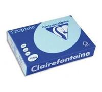 Lot de 2 Ramettes de 250 feuilles papier couleur TROPHEE 160 grammes format A4 bleu alize G