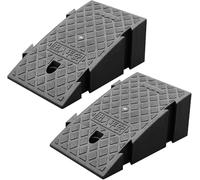 Lot de 2 Rampes Antidérapantes Pour Bordures de Route, Adaptées Aux Trottoirs Des Quais de Chargement Et de Déchargement (Jaune, 13 Cm/5,1 Pouces)/Noir/13 Cm/5,1 Pouces