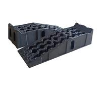 Lot de 2 rampes d'accès en plastique pour charges lourdes jusqu'à 2,5 tonnes, plate-forme de levage pour voiture, largeur d'accès 308 mm, plate-forme de levage, rampe d'accès, rampe de chargement,