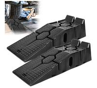 Lot De 2 Rampes De Chargement Rampe En Plastique Plate-Forme De Levage Pour Allée De Garage Plate-Forme De Levage 2500 Kg De Charge