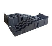Lot de 2 rampes de levage et de charge antidérapantes 7T pour voiture - En plastique - Stabilisateur de pneu de voiture antidérapant