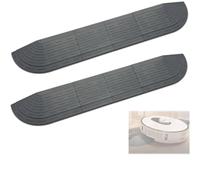 Lot de 2 rampes de seuil en plastique pour aspirateur robot - Composant universel - Compatible avec iRobot Roborock Dreame Shark Eufy Ecovacs Narwal MOVA seuils de 2 à 2,5 cm de hauteur 2,6 × 10,6 ×