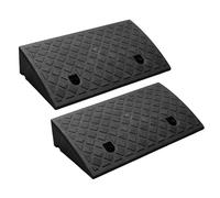 Lot de 2 rampes de seuil Portables en Plastique léger pour allée, Quai de Chargement, Trottoir, Voiture, Scooter, vélo, Moto, Fauteuil Roulant, Chariot de Golf