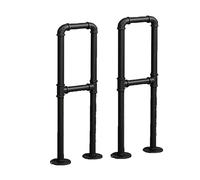 Lot de 2 rampes d'escalier intérieures en métal - Rambarde en fer forgé en forme de U, supports de rampe modernes et de style transitionnel, garde-corps de sécurité(75cm)